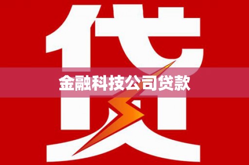 宁都金融科技公司贷款